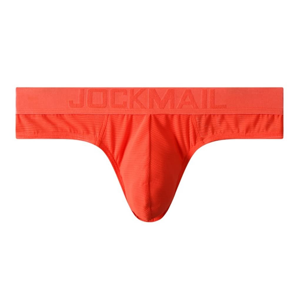 JOCKMAIL Men Brief Bikini Underwear Athletic Briefs Bikini Low Rise Men Briefs Bikini Sport Underwear Men Underwear Orange