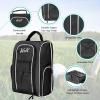 Wolt |Golf Shoe Bag for Travel- Zippered Shoes Carrier Bags with Ventilation & Double Outside Accessory Pocket for Socks, Tees, Golf Balls, Etc. for Women and Men (Black) view 3