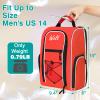 Wolt Golf Shoe Bag - Sports & Travel Shoes Carrier Bags with Ventilation & Double Outside Accessory Pocket for Socks, Tees, Golf Balls, Etc. for Women and Men (Red) view 2