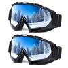 Braylin Adult Ski Goggles, 2-Pack Snowboard Goggles for Youth, Teens, Men & Women, Wide View Snowmobile Goggles view 1