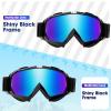 Braylin Adult Ski Goggles, 2-Pack Snowboard Goggles for Youth, Teens, Men & Women, Wide View Snowmobile Goggles view 2