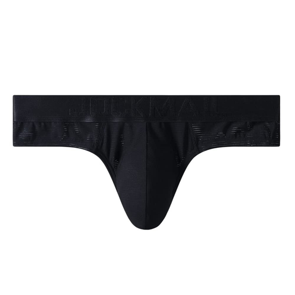 JOCKMAIL Men Brief Bikini Underwear Athletic Briefs Bikini Low Rise Men Briefs Bikini Sport Underwear Men Underwear Black