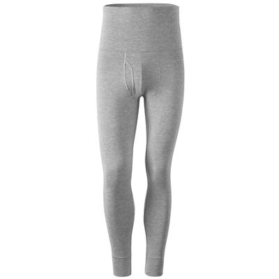 Ouruikia Men's Thermal Underwear Bottoms High Waist Thermal Pants Keep Warm Long Johns Pants Small Light Grey