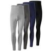 Ouruikia Men's Thermal Underwear Bottoms High Waist Thermal Pants Keep Warm Long Johns Pants Small Light Grey view 4