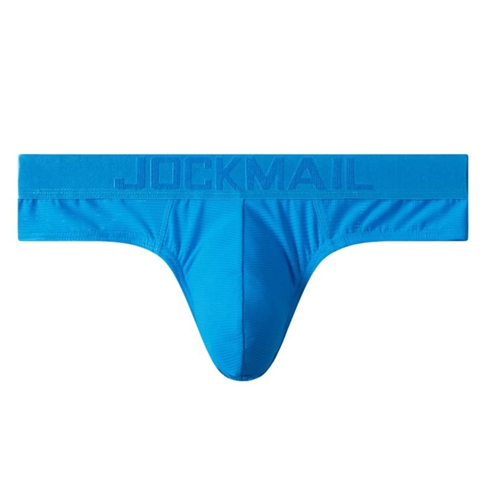 JOCKMAIL Men Brief Bikini Underwear Athletic Briefs Bikini Low Rise Men Briefs Bikini Sport Underwear Men Underwear Blue