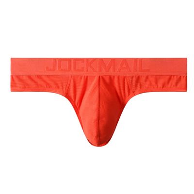 JOCKMAIL Men Brief Bikini Underwear Athletic Briefs Bikini Low Rise Men Briefs Bikini Sport Underwear Men Underwear Orange