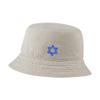 LexiuYibai Bucket Hat for Men Women Jewish Star Embroidered Washed Cotton Unisex Bucket Hats (Beige,7 1/2) view 1