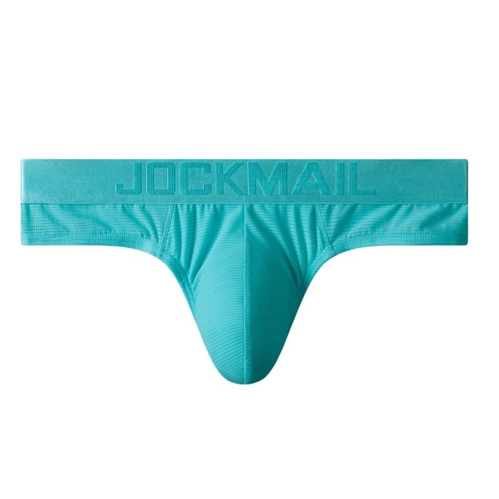 JOCKMAIL Men Brief Bikini Underwear Athletic Briefs Bikini Low Rise Men Briefs Bikini Sport Underwear Men Underwear Lightblue