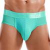 JOCKMAIL Mens Briefs Underwear Breathable Mesh Comfort Underwear Briefs Men Underpants Athletic Supporters for Men Light Blue view 2