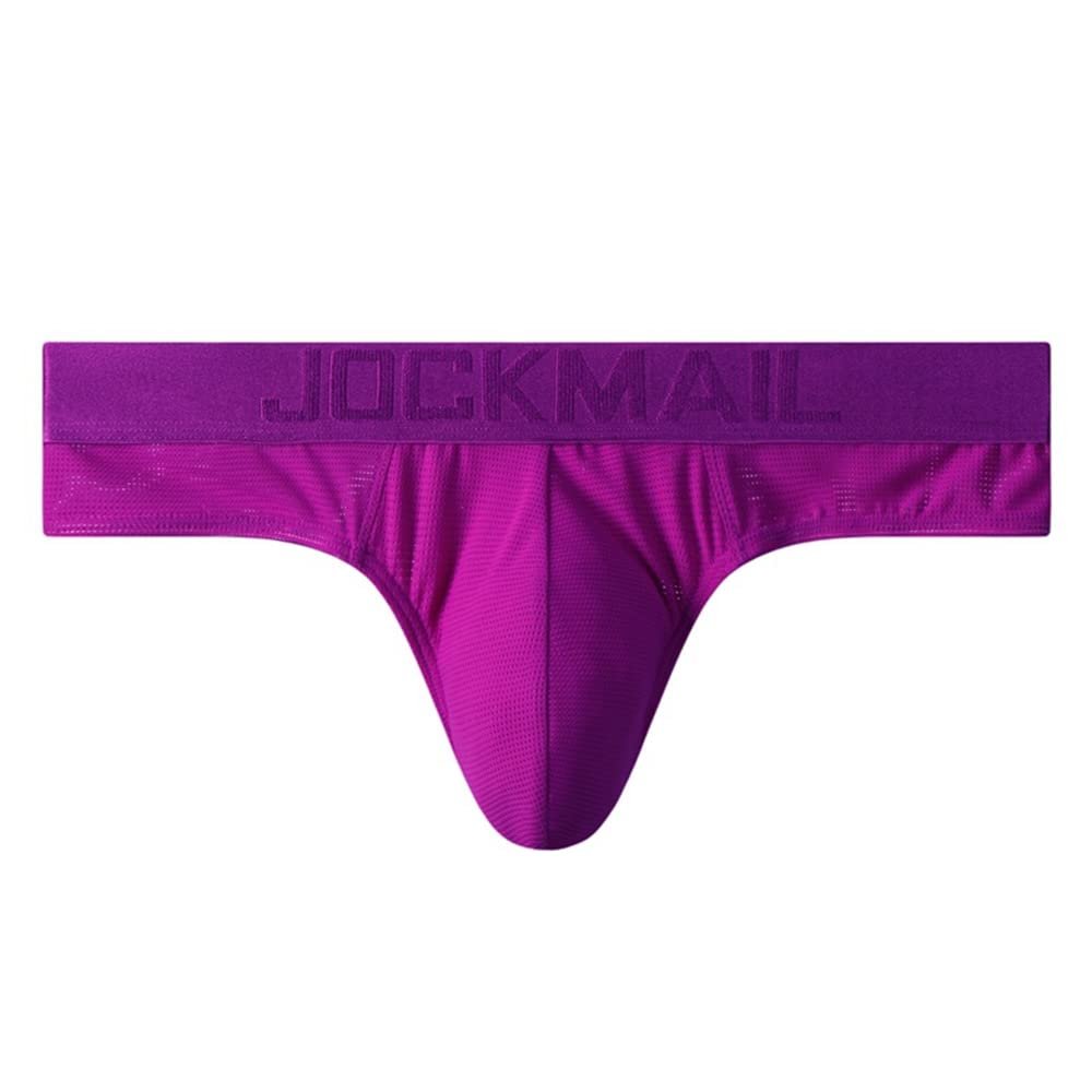 JOCKMAIL Men Brief Bikini Underwear Athletic Briefs Bikini Low Rise Men Briefs Bikini Sport Underwear Men Underwear Purple