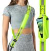 Fokia Kunbio LED Reflective Belt Sash for Walking at Night, Night Running Safety Gear High Visibility Rechargeable LED Light Up Running Belt for Runners Walkers Men Women (Green) view 1