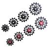 DJC Stone Bearing Bike Pulley Wheel Derailleur Pulley 7 8 9 10 11 12 Speed Narrow Wide Tooth Guide Roller 10t 12t 14t 16t MTB Road Bike Derailleur Over Sized Pulley Wheel(Black 12T) view 1