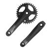 Alomejor Single Crankset, 712 Speed Hole Crank Arm Set with 34T 104 BCD Chainring for Mountain Cycling