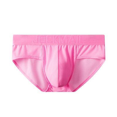 JOCKMAIL Mens Briefs Underwear Breathable Mesh Comfort Underwear Briefs Men Underpants Athletic Supporters for Men Pink