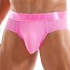 JOCKMAIL Mens Briefs Underwear Breathable Mesh Comfort Underwear Briefs Men Underpants Athletic Supporters for Men Pink view 3