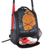 WOLT | Youth Baseball Bag - Backpack for T-Ball & Softball Equipment & Gear, Bat & Glove Holder, Large Main Compartment for Helmet & Accessories, Separate Shoes Compartment, Fence Hook (CamoGrey) view 1