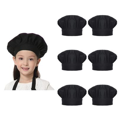 TOPTIE Chef Hat for Kids and Adults, Cotton Elastic Adjustable Baking Hat