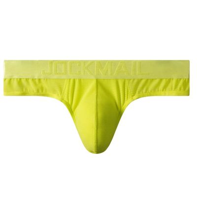 JOCKMAIL Men Brief Bikini Underwear Athletic Briefs Bikini Low Rise Men Briefs Bikini Sport Underwear Men Underwear Yellow
