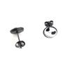 2Pcs Stainless Steel Gothic Skull Face Halloween Earrings Punk Coktail Party Biker Stud Earrings For Women Men view 4