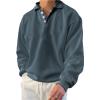 NEOXOL 2022 Gentleman Ocean Casual Tops, Polo Sport Long Sleeve Shirts Sweatshirt for Men (Gray,XL) view 1