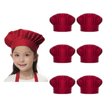 TOPTIE Chef Hat for Kids and Adults, Cotton Elastic Adjustable Baking Hat