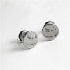 2Pcs Stainless Steel Gothic Skull Face Halloween Earrings Punk Coktail Party Biker Stud Earrings For Women Men view 2