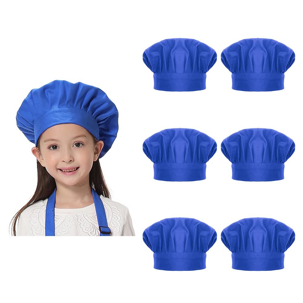 TOPTIE Chef Hat for Kids and Adults, Cotton Elastic Adjustable Baking Hat
