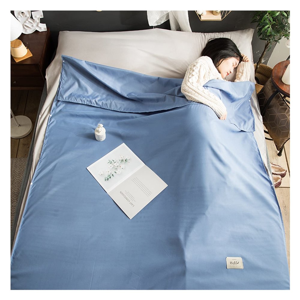 Sleeping Bag Liners Portable Adult Sleeping Bag Liner, Ultralight Compact Sleeping Bag Sheet, Outdoor Backpack Camping Travel Hotel Sleeping Bag Sheets for Four Seasons
