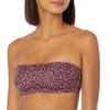 Amazon Essentials Women's Bandeau Swim Top, Brick Red Leopard, XX-Large view 4