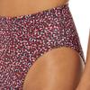Amazon Essentials Women's High Waist High Leg Bikini Bottom, Brick Red Leopard, XX-Large view 4