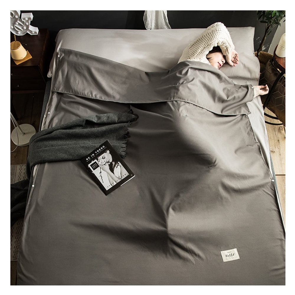 Sleeping Bag Liners Ultralight Cotton Sleeping Bag Liner, Adult Portable Compact Sleeping Bag, Camping Sheet and Travel Sheet, Suitable for Backpack Travel Hotel (Size : 80x215cm/31.49x84.64in)