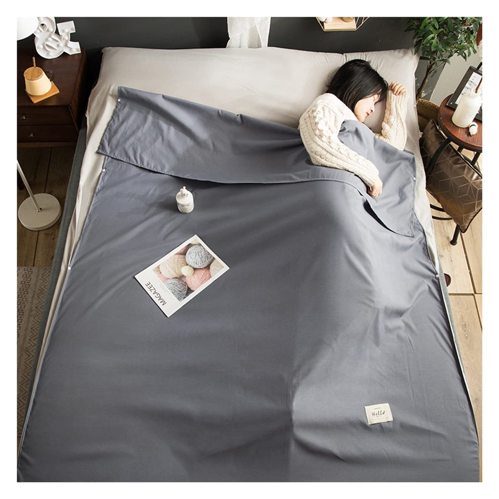 Sleeping Bag Liners Portable Adult Sleeping Bag Liner, Ultralight Compact Sleeping Bag Sheet, Outdoor Backpack Camping Travel Hotel Sleeping Bag Sheets for Four Seasons