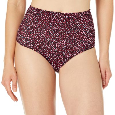 Amazon Essentials Women's AEWS1289SS23, Brick Red, Leopard, XS