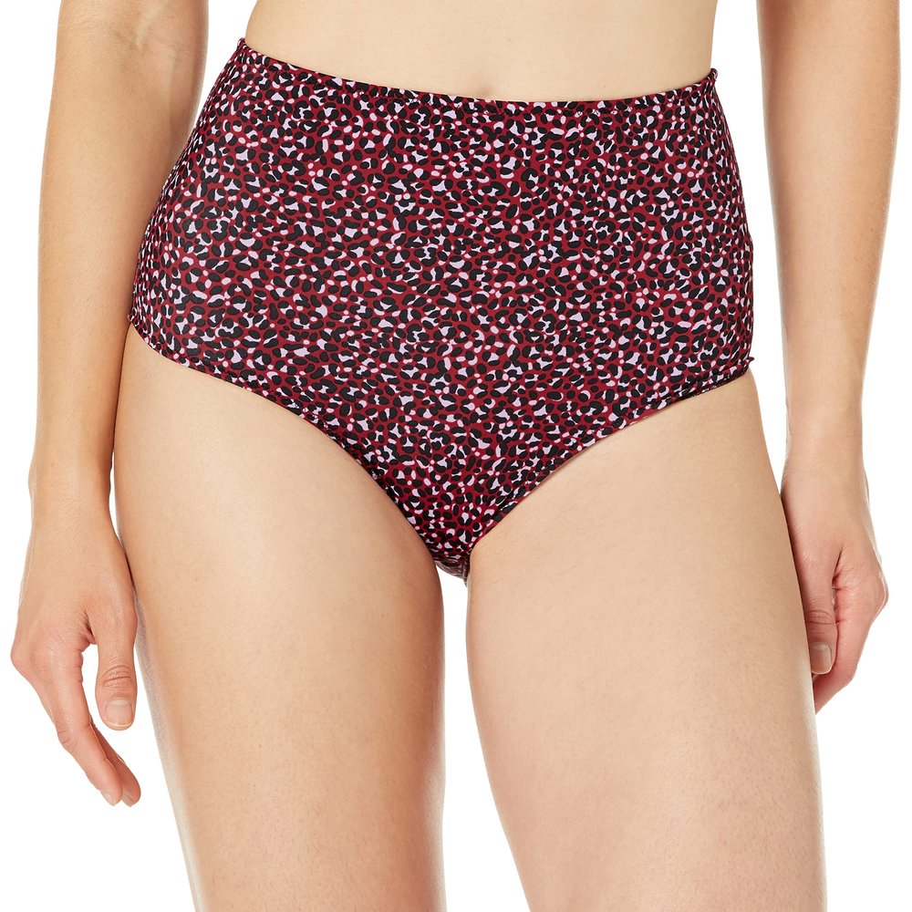 Amazon Essentials Women's AEWS1289SS23, Brick Red, Leopard, XS