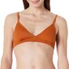 Amazon Essentials Women's Light-Support Triangle Bikini Swimsuit Top with Adjustable Straps, Terracotta, Small view 1