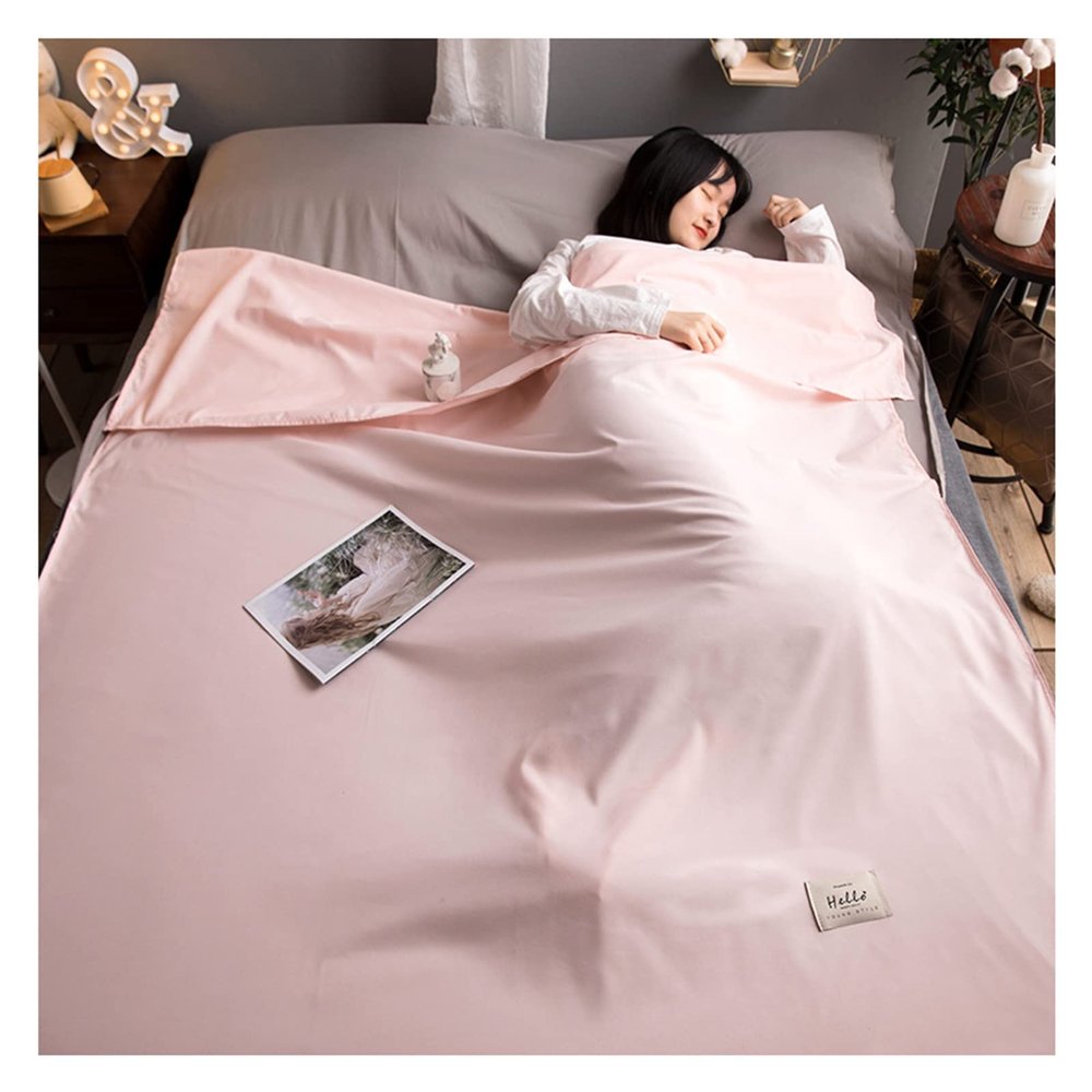 Sleeping Bag Liners Portable Adult Sleeping Bag Liner, Ultralight Compact Sleeping Bag Sheet, Outdoor Backpack Camping Travel Hotel Sleeping Bag Sheets for Four Seasons
