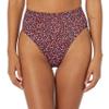 Amazon Essentials Women's High Waist High Leg Bikini Bottom, Brick Red Leopard, Medium view 1