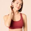 Amazon Essentials Women's Scoop Neck Swim Crop Top, Brick Red, X-Large view 4