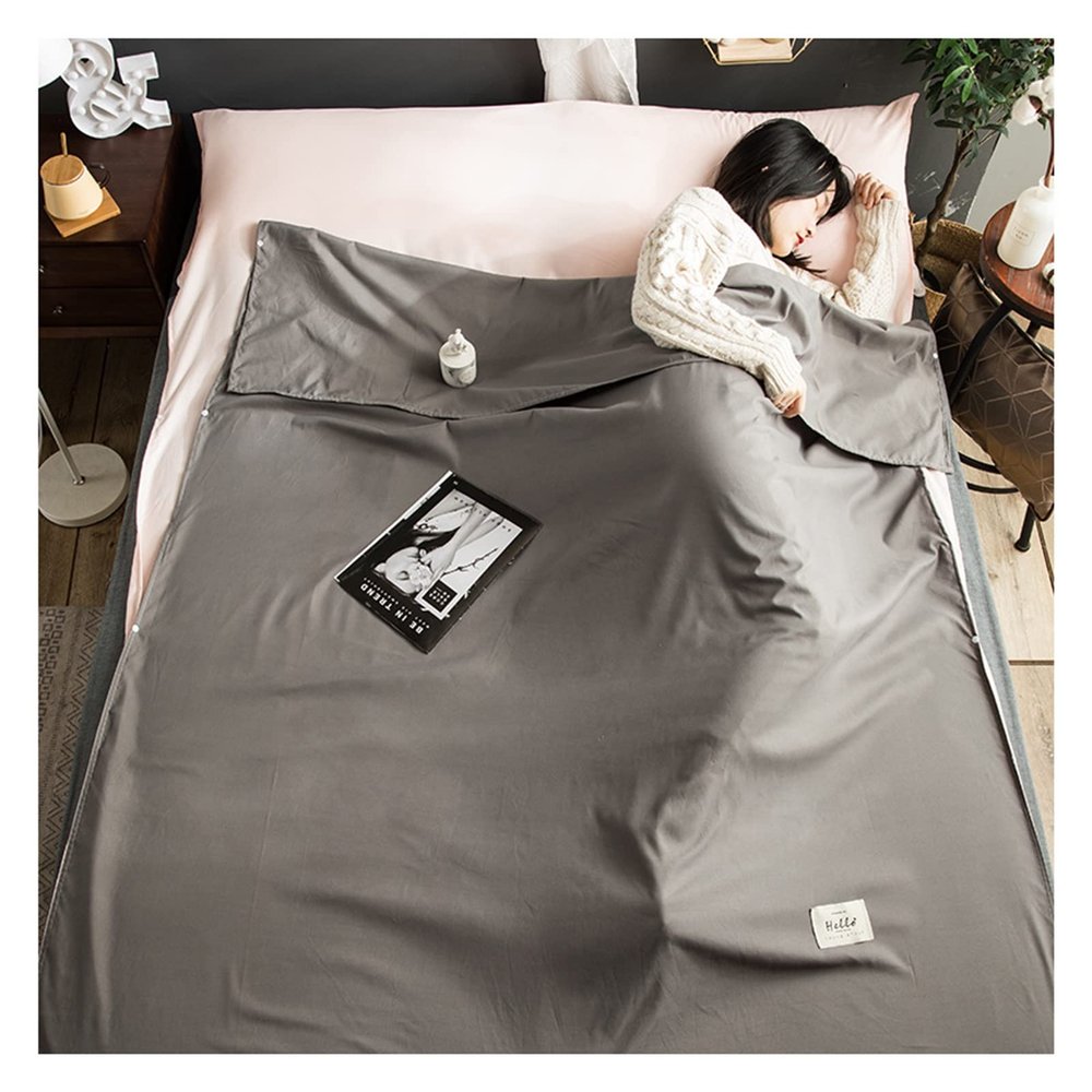 Sleeping Bag Liners Portable Adult Sleeping Bag Liner, Ultralight Compact Sleeping Bag Sheet, Outdoor Backpack Camping Travel Hotel Sleeping Bag Sheets for Four Seasons