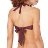 Amazon Essentials Women's Light-Support Padded Tie Halter Bikini Swimsuit Top (Available in Plus Size), Deep Brown, Small view 3