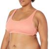 Amazon Essentials Women's Scoop Neck Swim Crop Top, Coral Pink, X-Small view 4