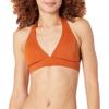 Amazon Essentials Women's Light-Support Tie Halter Bikini Swimsuit Top (Available in Plus Size), Terracotta, Medium view 1