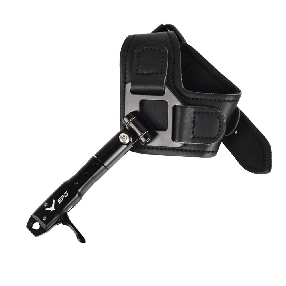 FENJANER Archery Bow Release for Compound Bow Adjustable Wrist Strap Archery Release Aid Quick Release for Hunting Shooting (Black)