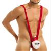 Moggemol Mens Christmas Santa Claus Costume Suspender Jockstrap Boxer Shorts Briefs Bodysuit Leotard Underwear Santa Large view 2