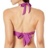 Amazon Essentials Women's Light-Support Padded Tie Halter Bikini Swimsuit Top (Available in Plus Size), Violet, Medium view 3