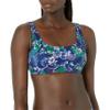 Amazon Essentials Women's Scoop Neck Swim Crop Top, Deep Blue Paisley, XX-Large view 1