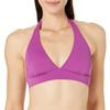 Amazon Essentials Women's Light-Support Padded Tie Halter Bikini Swimsuit Top (Available in Plus Size), Violet, X-Small view 1