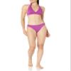 Amazon Essentials Women's Light-Support Padded Tie Halter Bikini Swimsuit Top (Available in Plus Size), Violet, X-Small view 4