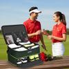 YOREPEK 2 Layer Golf Trunk Organizer Storage for 2 Pair Shoes, Car Trunk Storage with Adjustable Dividers Separate Compartments for Golf Supplies, Gloves, Balls, Tees, Cool Gifts for Golfers, GREEN view 2