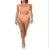 Amazon Essentials Women's Scoop Neck Swim Crop Top, Coral Pink, XX-Large view 4